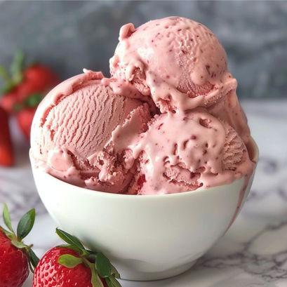 Helado proteico cremoso